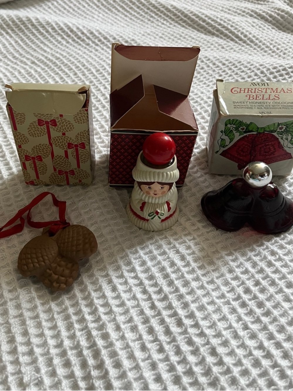 Vintage-Avon Holiday decorations.